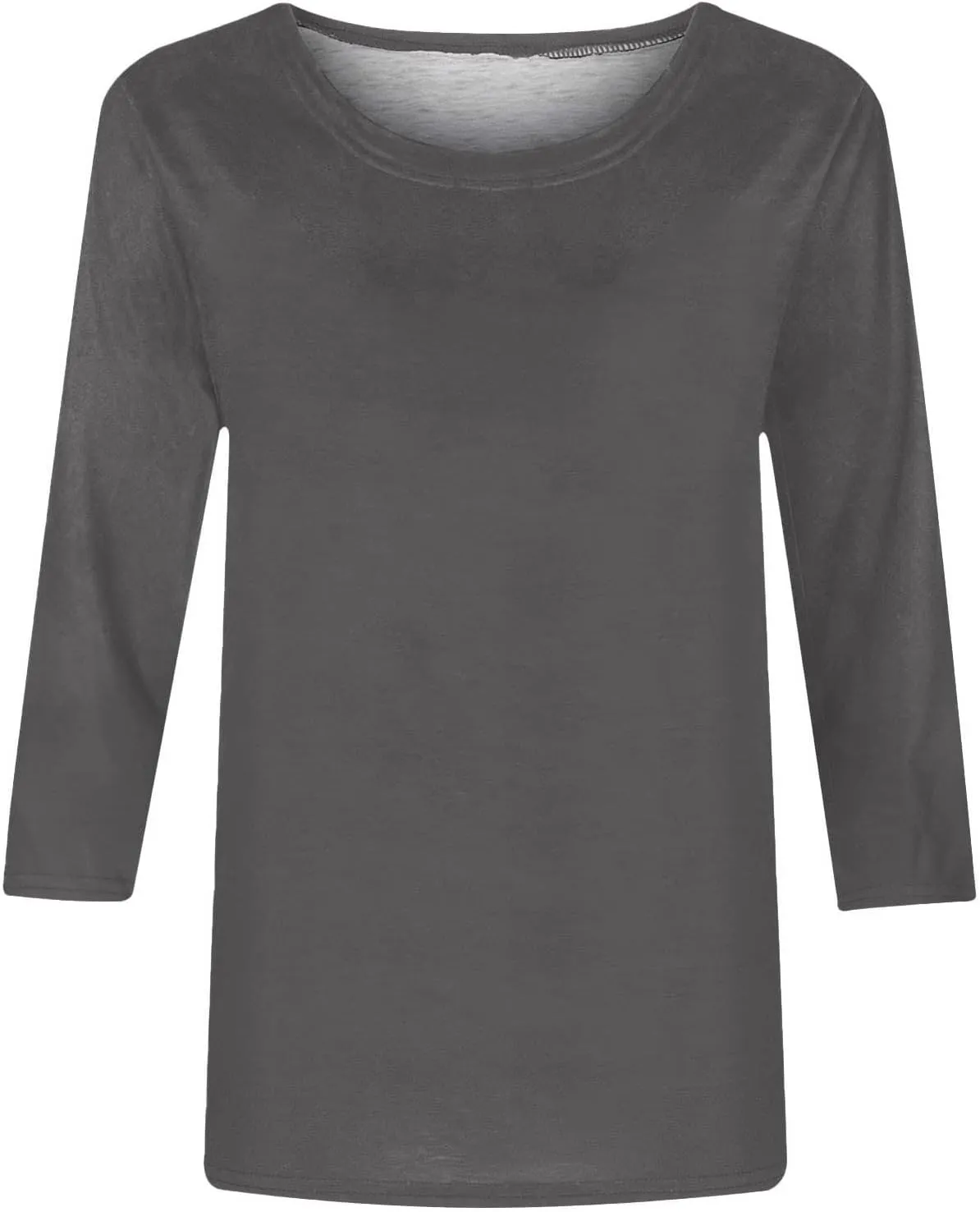 3/4 Length Sleeve Shirts for Women 2024 Casual Summer Blouses Three Quarter Length Crewneck Cute Tops Loose Pullover