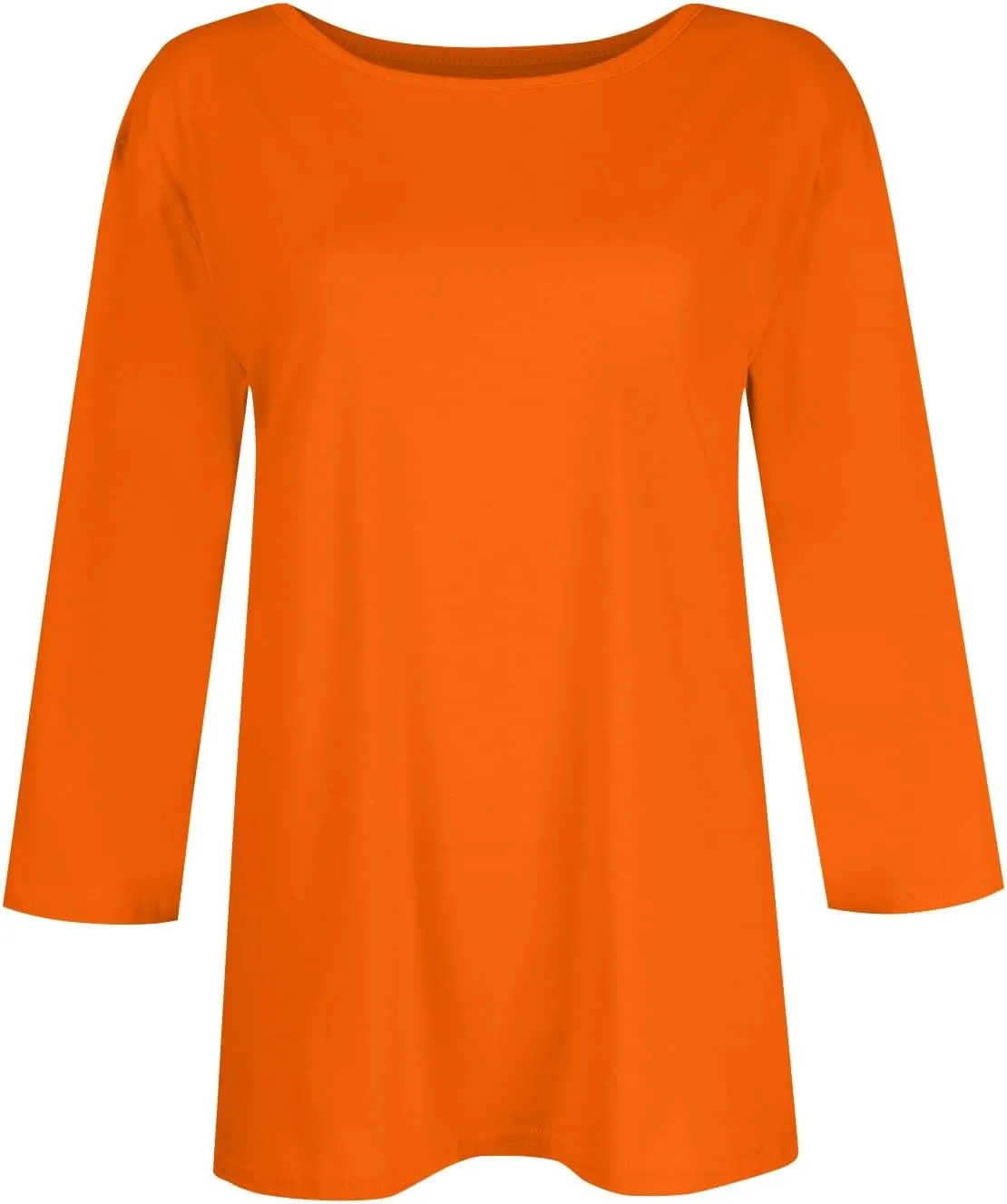 3/4 Length Sleeve Tops for Women 2025 Crewneck Casual Tunic Tops Loose Fit Shirts Blouses