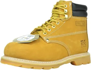 6'' WHEAT NUBUCK STEEL TOE MAN'S BOOTS/SAFETY BOOTS/CONSTRUCTION BOOTS