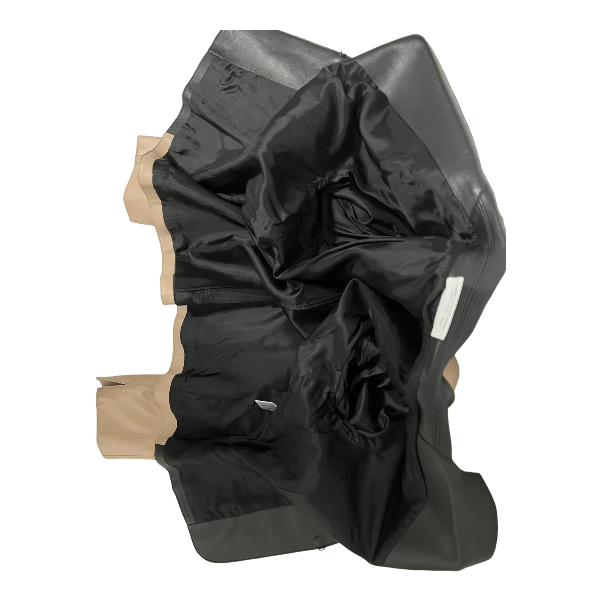 AKRIS PUNTO TWO-TONE NAPPA LEATHER JACKET ZS 10