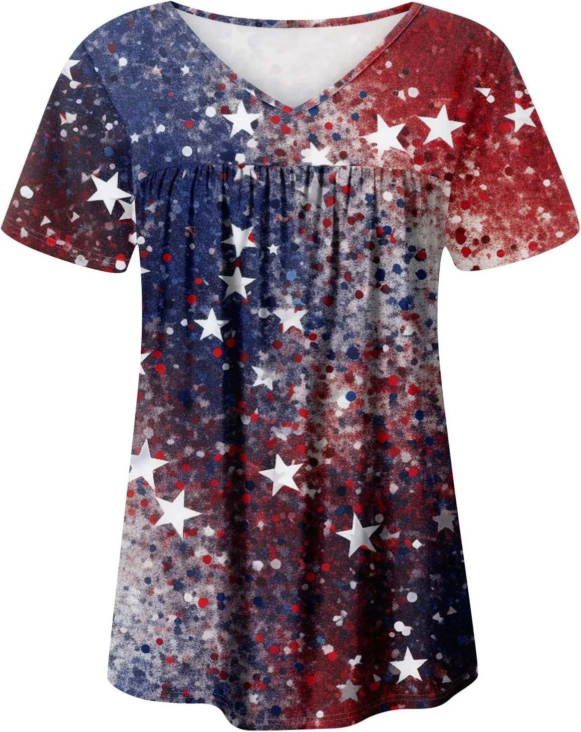 American Flag Shirt Women Patriotic T-Shirt 4th of July Independence Day Graphic Tees Shirts USA Flag Tee Tops