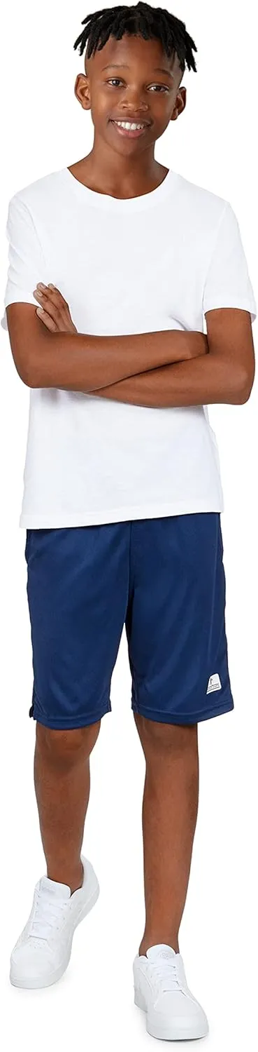 Andrew Scott Boys Active Performance & Mesh Style Basketball Sport Shorts - Multi Packs