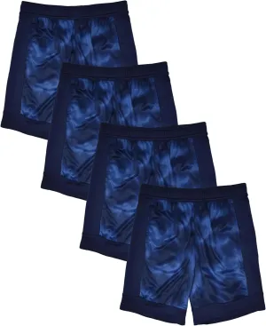 Andrew Scott Boys Active Performance & Mesh Style Basketball Sport Shorts - Multi Packs