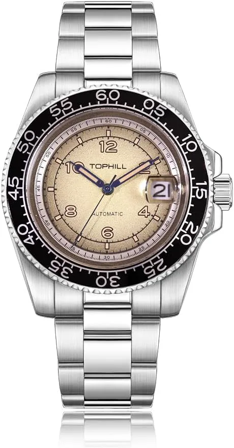 Automatic Watches for Men Gradient Dial 41mm Mens Automatic Mechanical Watch Japan Miyota 2813 Movement Sapphire Crystal Date Luminous Hands 3ATM Water Resistance TD006G