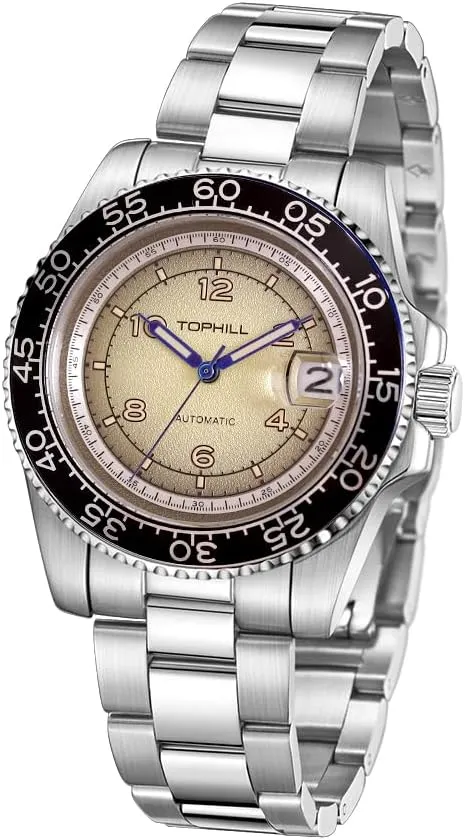 Automatic Watches for Men Gradient Dial 41mm Mens Automatic Mechanical Watch Japan Miyota 2813 Movement Sapphire Crystal Date Luminous Hands 3ATM Water Resistance TD006G