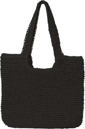 Beach Bags for Women - Summer Soft Large Woven Shoulder Purse Handbag, Beach Tote Straw Bag for Summer Vacation