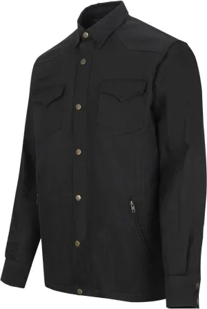 Bores Driver Mesh Motorcycle Shirt with Back Protectors, Black