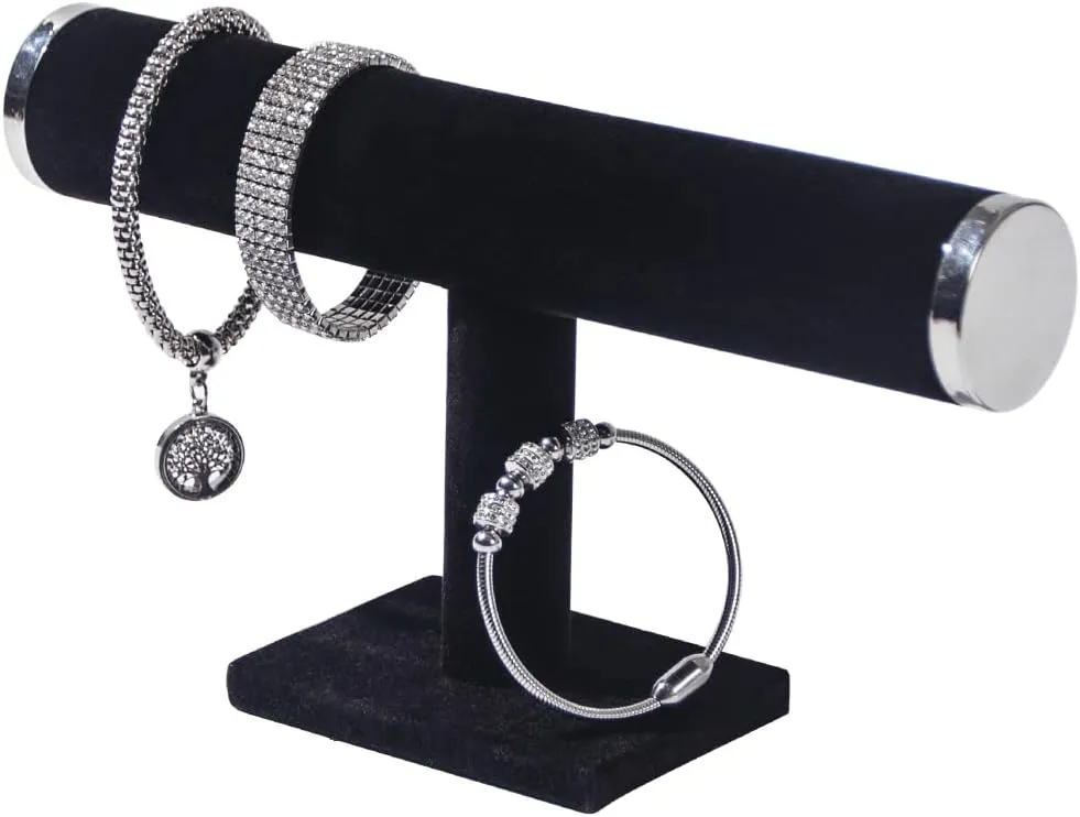 Bracelet Holder Stand,Bracelet Organizer Display for Selling,Bangle Organizer for Women,Watch Storage Holder for Men,Jewelry Business Supplies (Black   metal lid)
