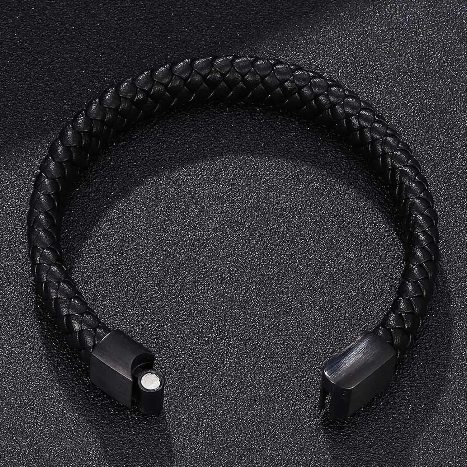 Brown Chain Bracelets for Men,Chain Bracelet for Men Stainless Steel Braided Men's Bracelets