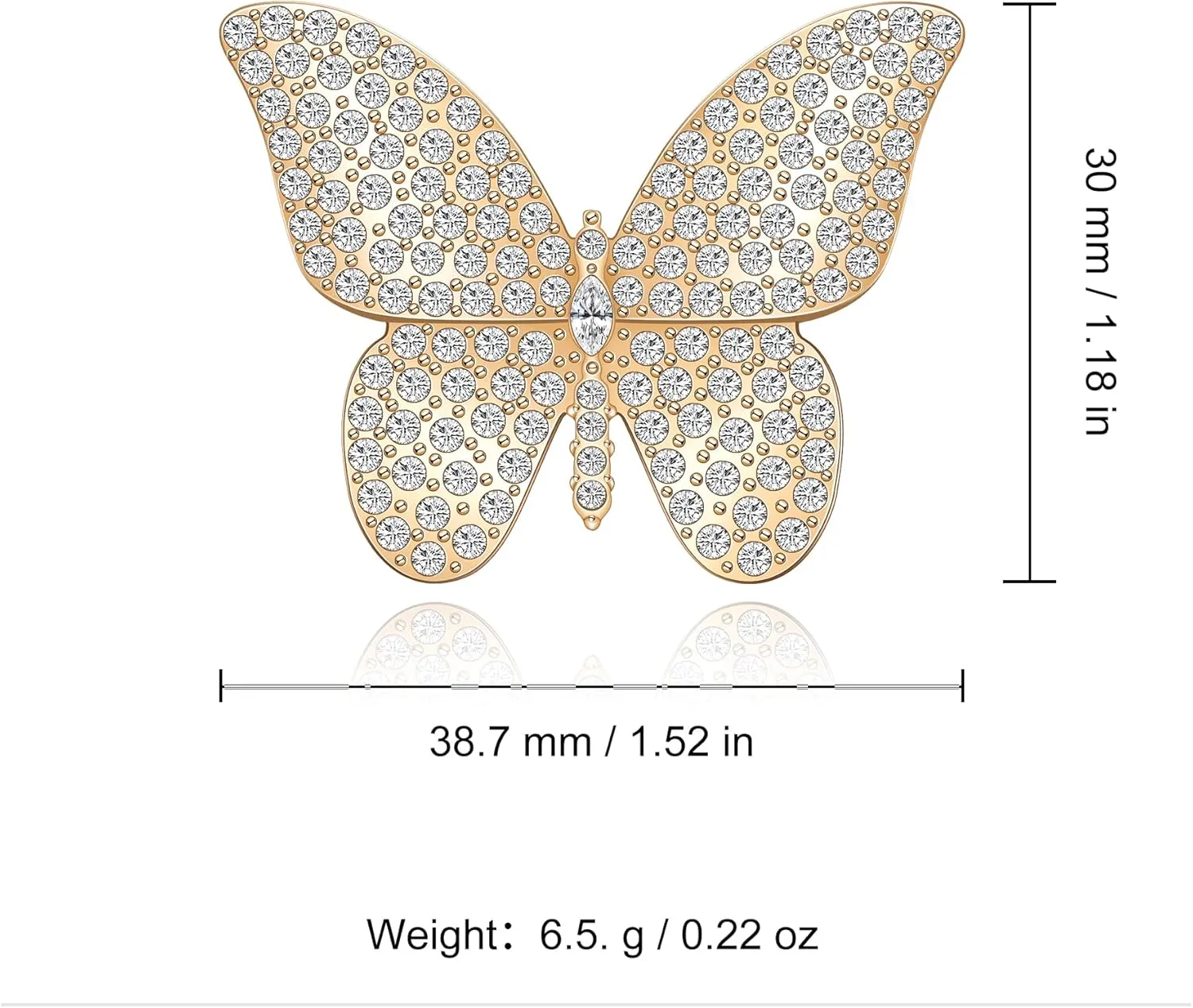 Butterfly Brooch for Women, Insect Butterfly Pins Shawl Pin Clip Flashing Butterfly Jewelry Fashion Brooch Wedding Accessories Sweater Scarf Brooch for Women