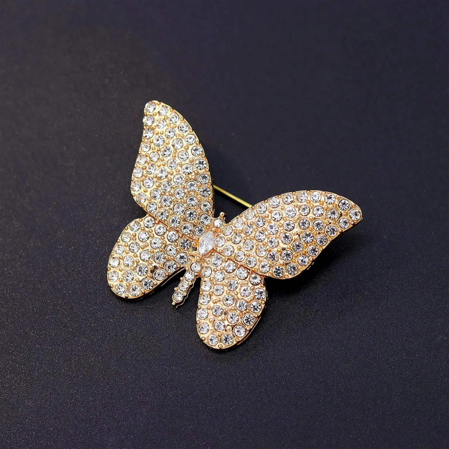 Butterfly Brooch for Women, Insect Butterfly Pins Shawl Pin Clip Flashing Butterfly Jewelry Fashion Brooch Wedding Accessories Sweater Scarf Brooch for Women