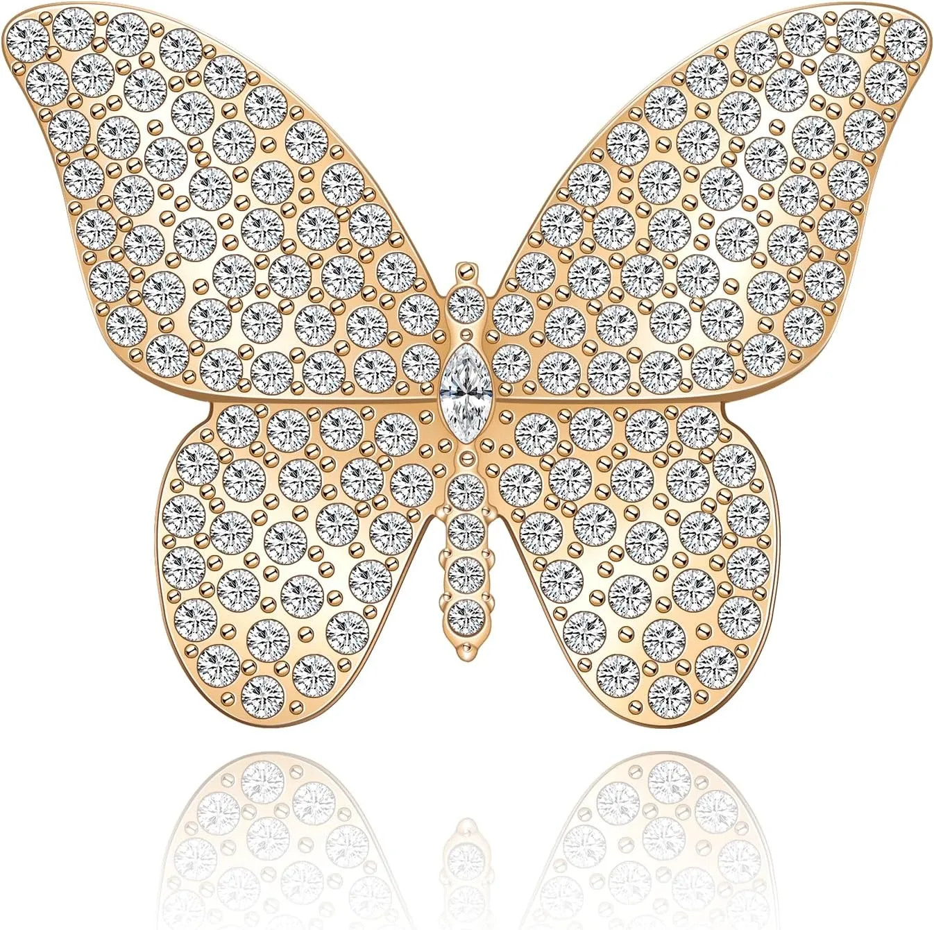 Butterfly Brooch for Women, Insect Butterfly Pins Shawl Pin Clip Flashing Butterfly Jewelry Fashion Brooch Wedding Accessories Sweater Scarf Brooch for Women