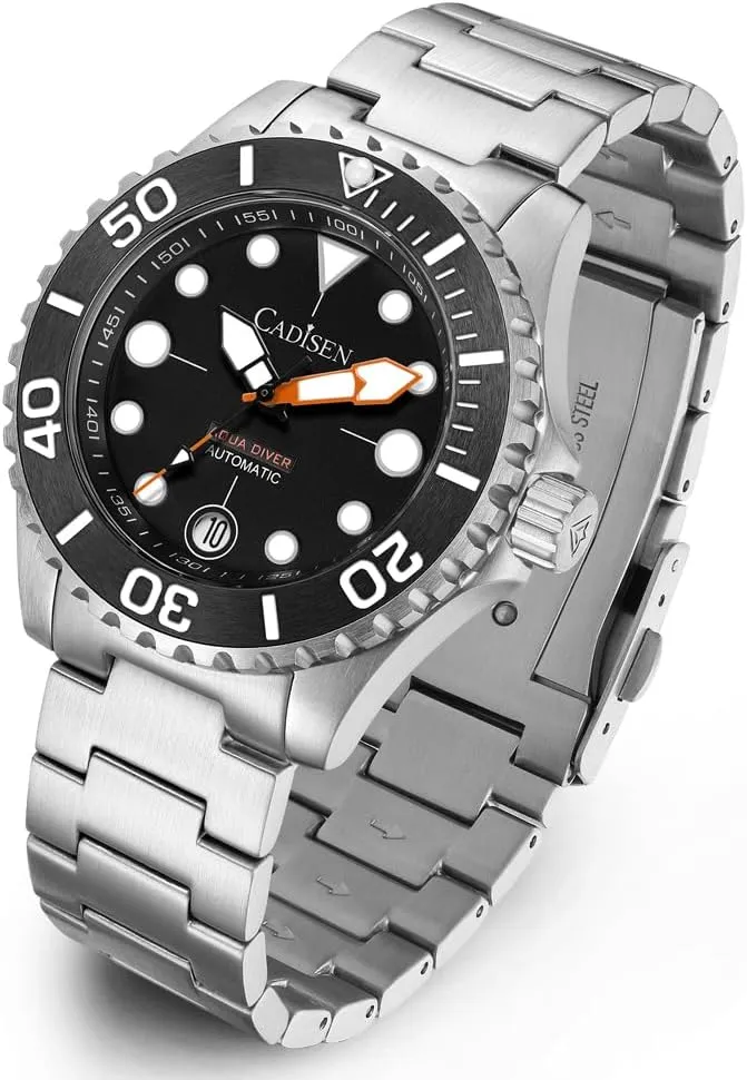 CADISEN Men Watches Mechanical Automatic 100M Waterproof Brand Luxury Stainless Steel Watch Homage