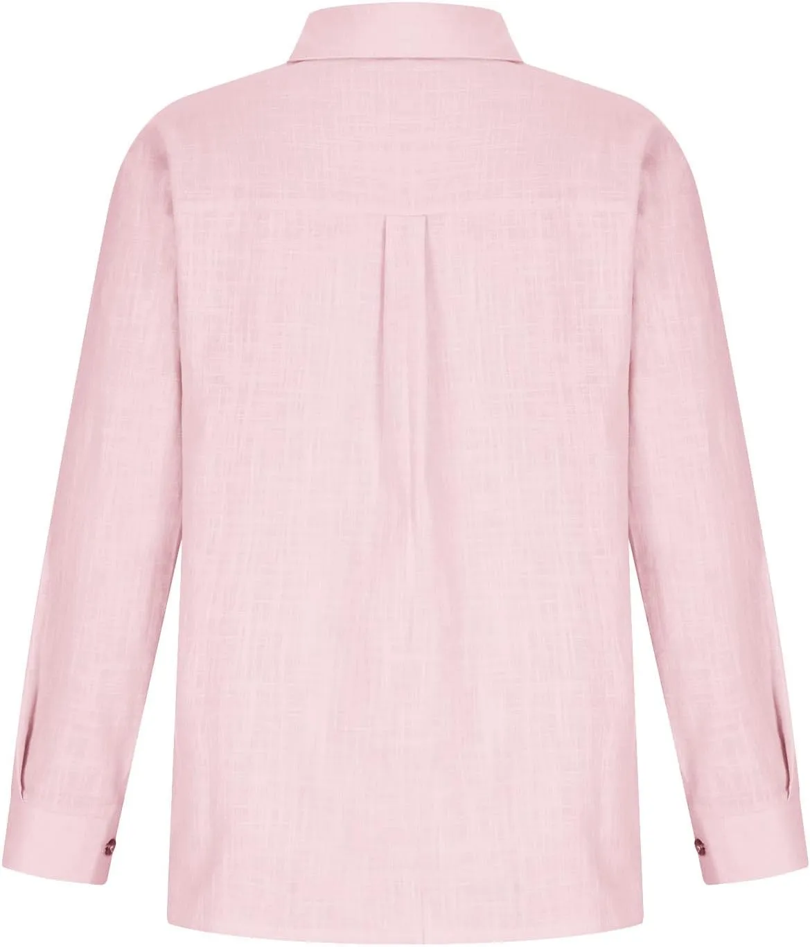 Ceboyel Women Cotton Linen Summer Tops Button Down Shirts Dressy Causal Long Sleeve Gauze Blouses Trendy Boho Clothes 2024