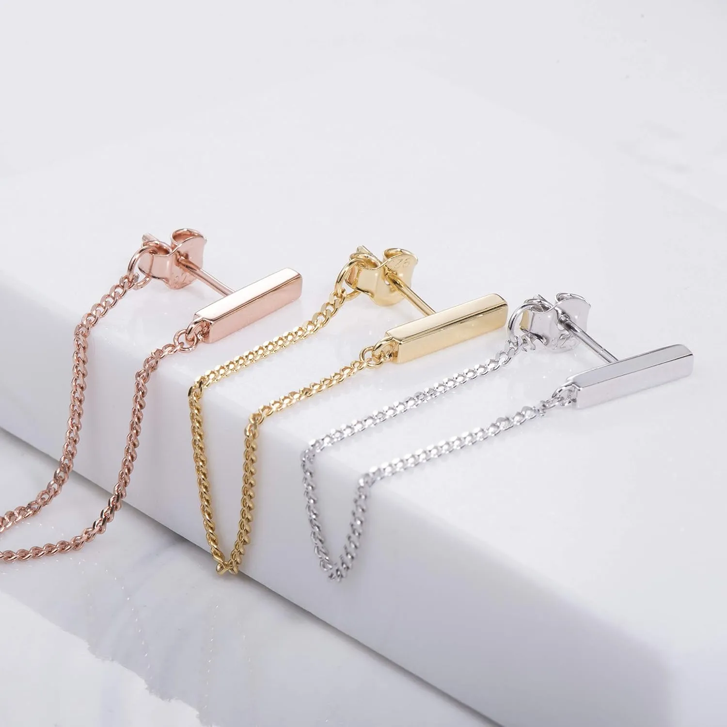 Chain Earrings for Women Dangle Earrings For Women Gold Plated Earrings for Women Sterling Silver Gold Stud Earrings for Women