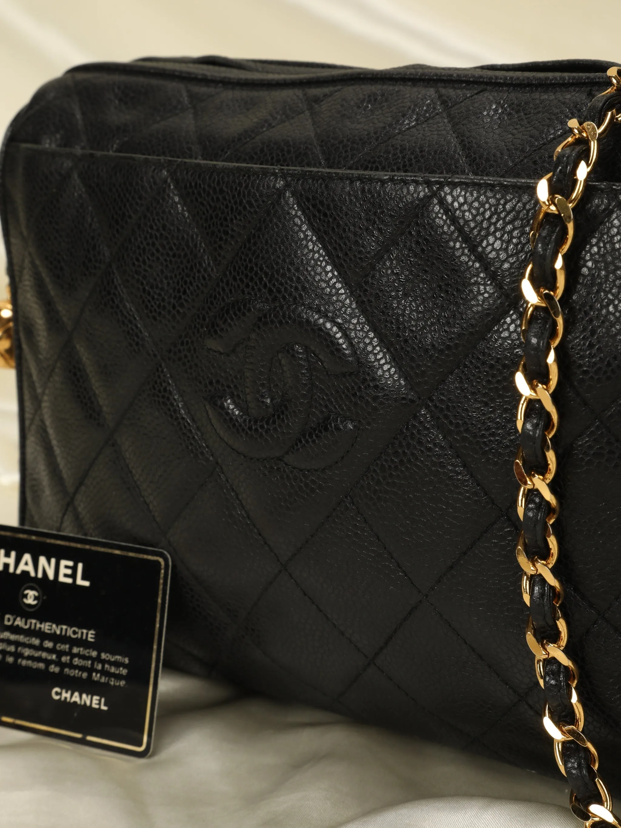 CL Timeless Caviar Camera Bag