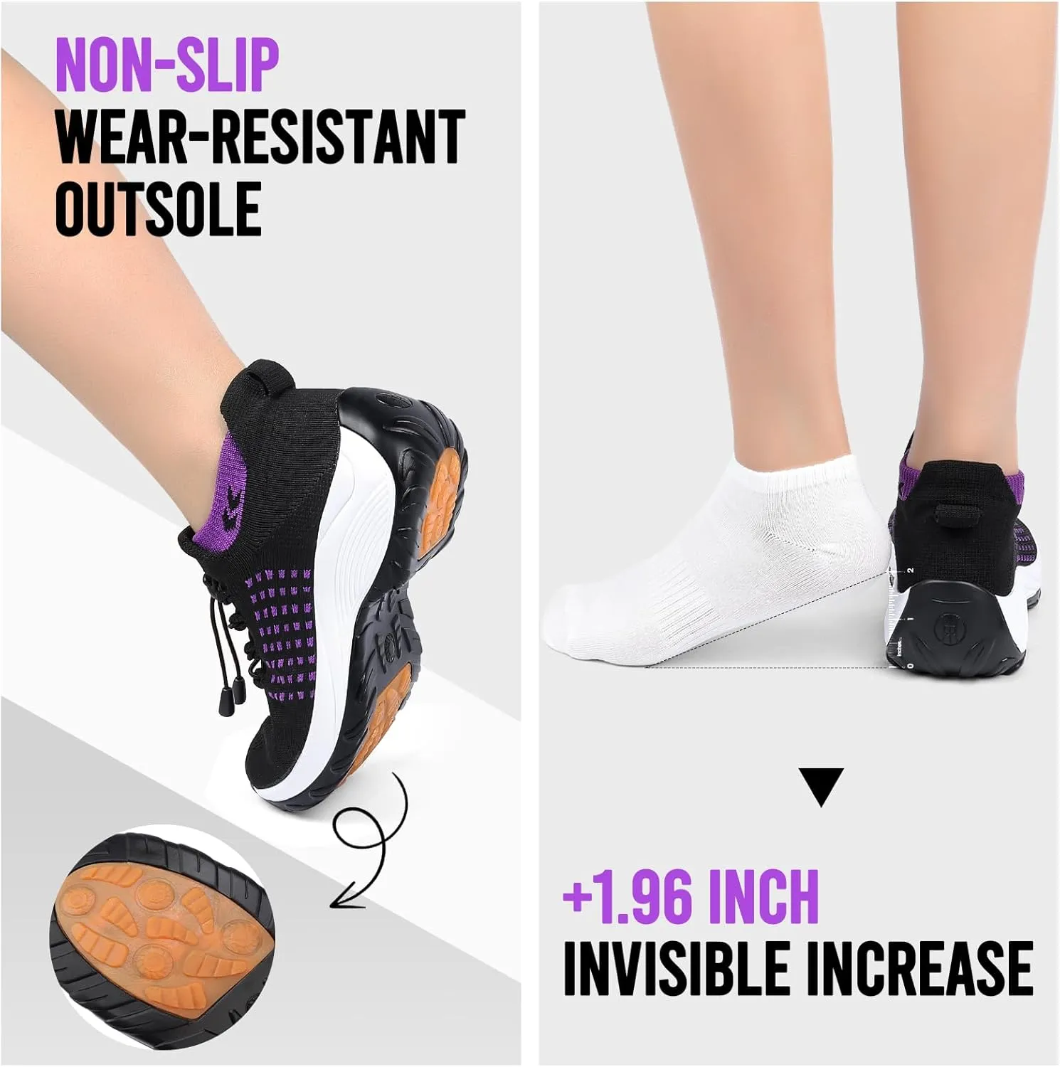 Comfortable Breathable Women Walking Shoes Slip on Trainers Women's Orthopedic Casual Ladies Shoe Thick Bottom