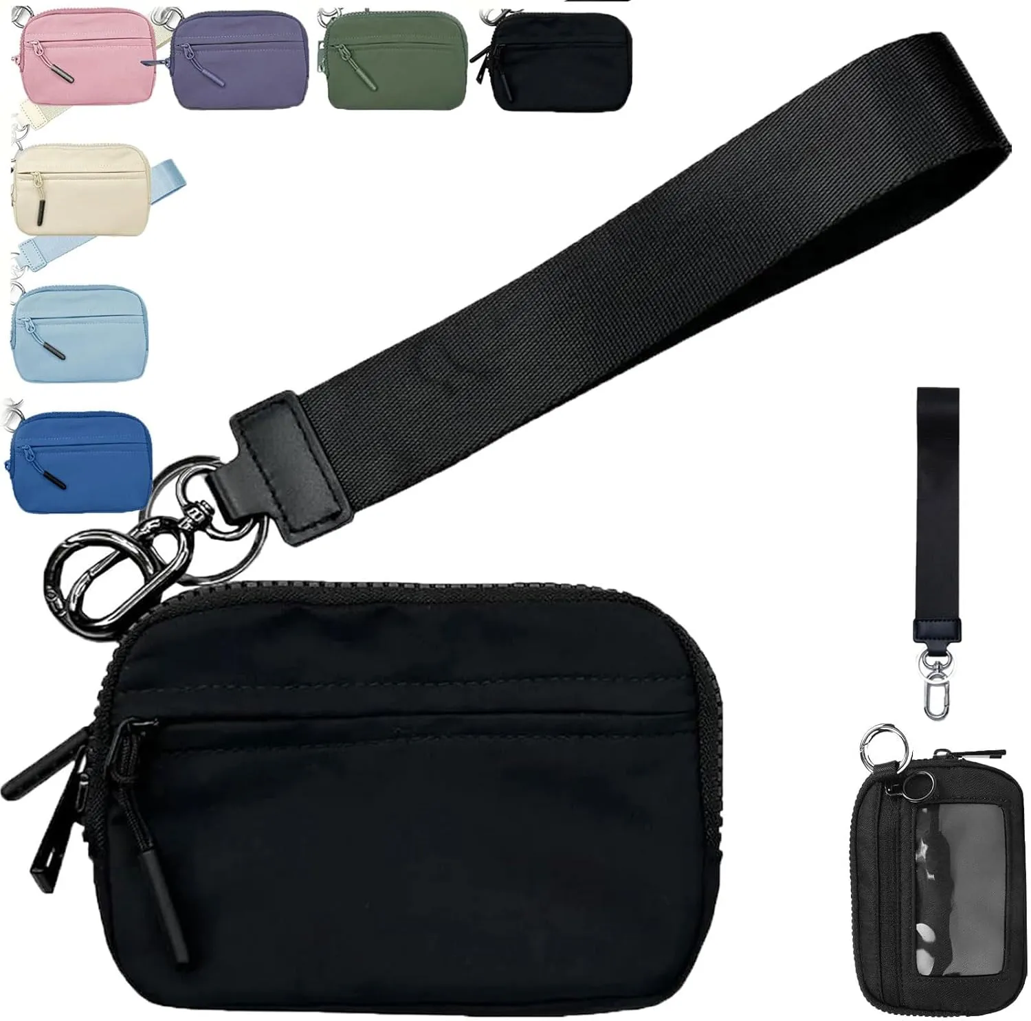 Corelration The Wallet 2nd Gen, Wristlet Wallets for Women, Compact Zippered Card Case With Id Window/Hand strap
