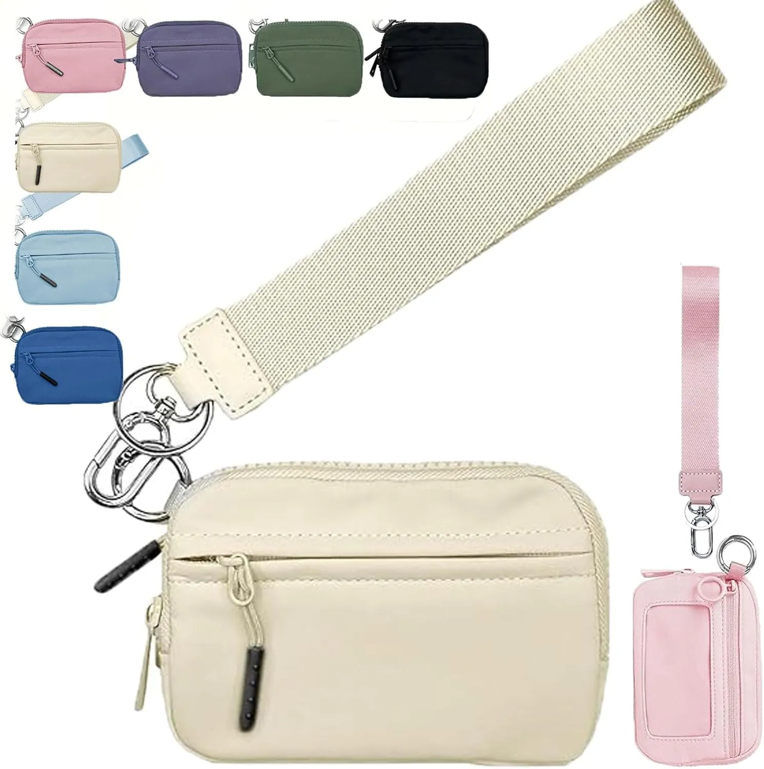 Corelration The Wallet 2nd Gen, Wristlet Wallets for Women, Compact Zippered Card Case With Id Window/Hand strap