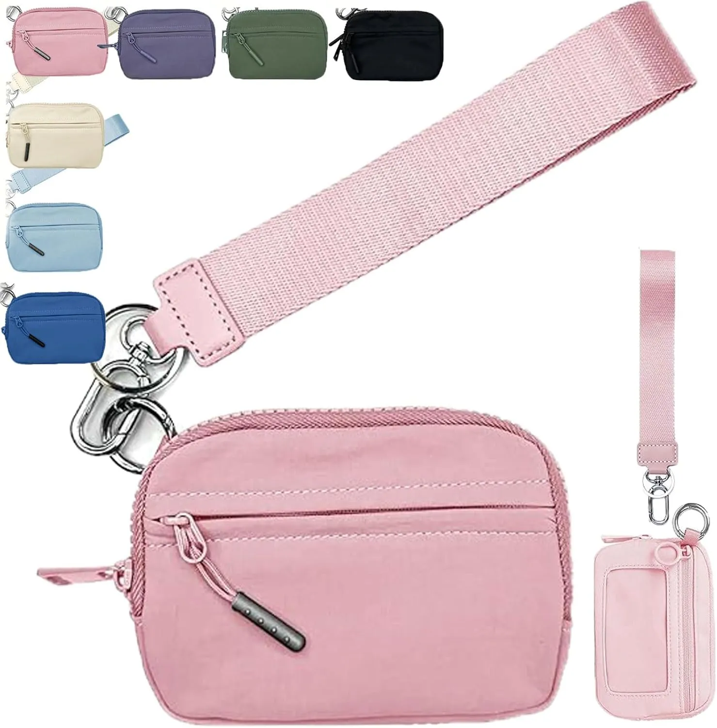 Corelration The Wallet 2nd Gen, Wristlet Wallets for Women, Compact Zippered Card Case With Id Window/Hand strap