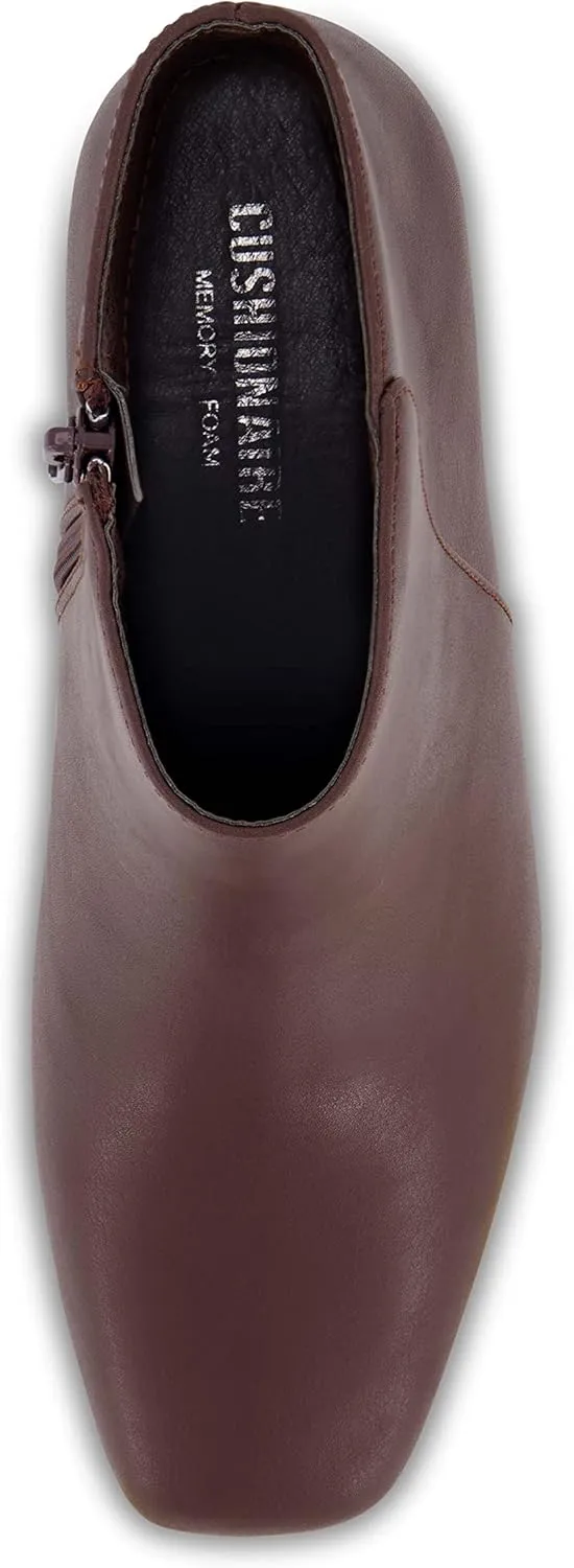 CUSHIONAIRE Women's Nexus dress heel boot  Memory Foam, Wide Widths Available