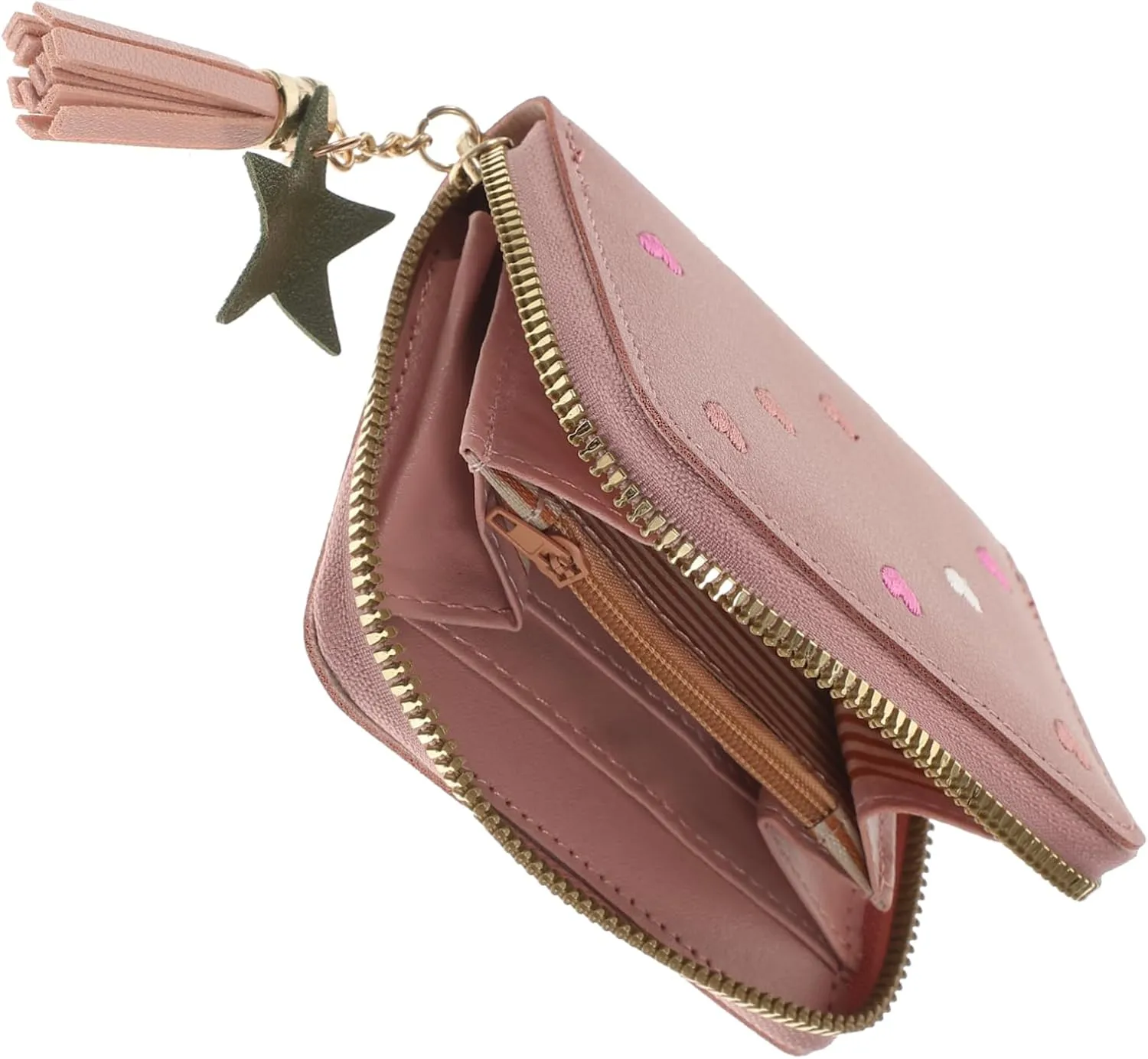 Cute PU Wallet for Women Cartoon Design Change Purse Compact Card Holder for Ids Credit Cards Cash Stylish Travel Accessory Durable Easy to Carry