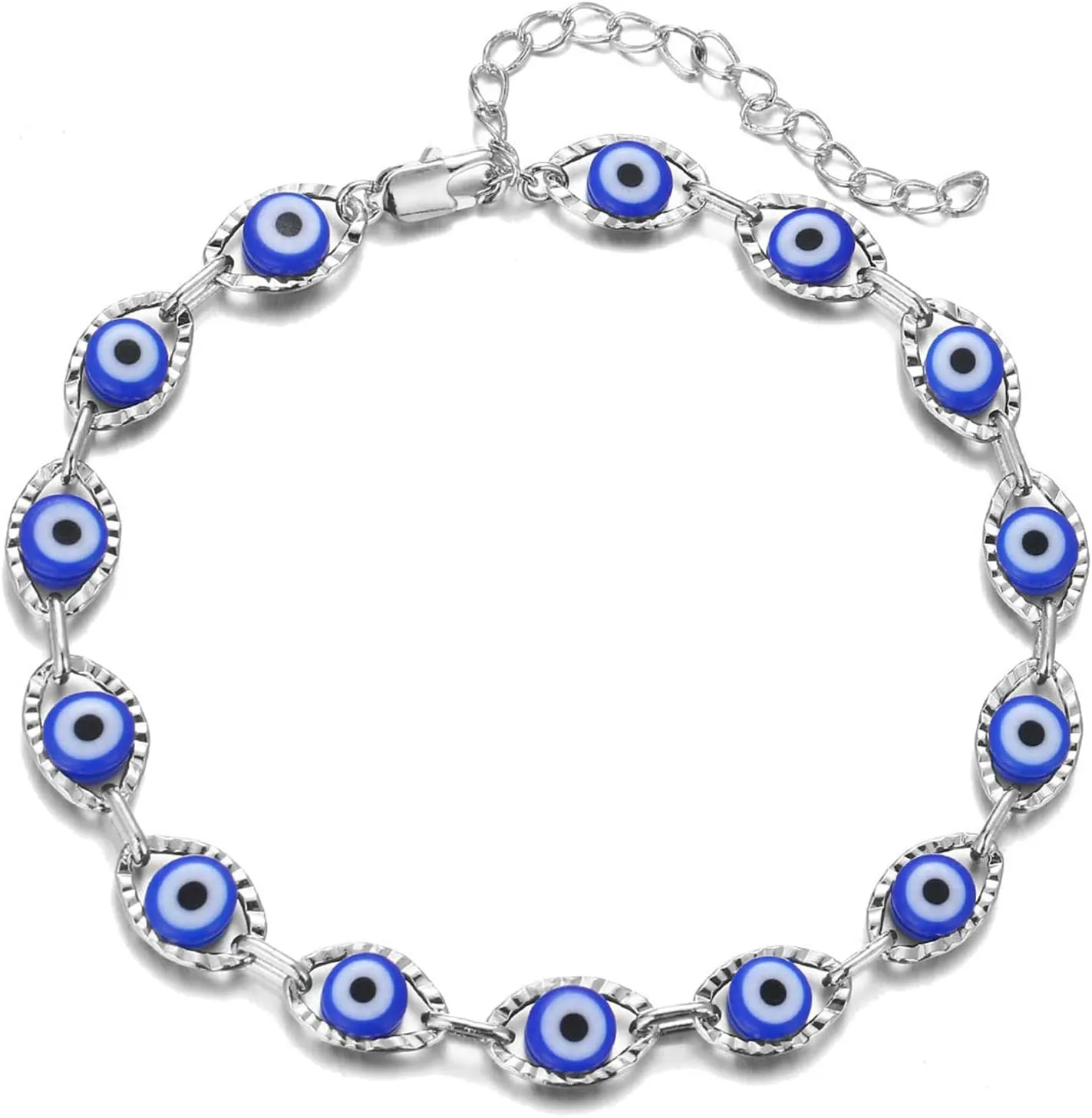 Dainty Gold Bracelets for Women Trendy Evil Eye Bracelets Hand Chain Bracelet Turkish Lucky Hand Jewelry Gifts