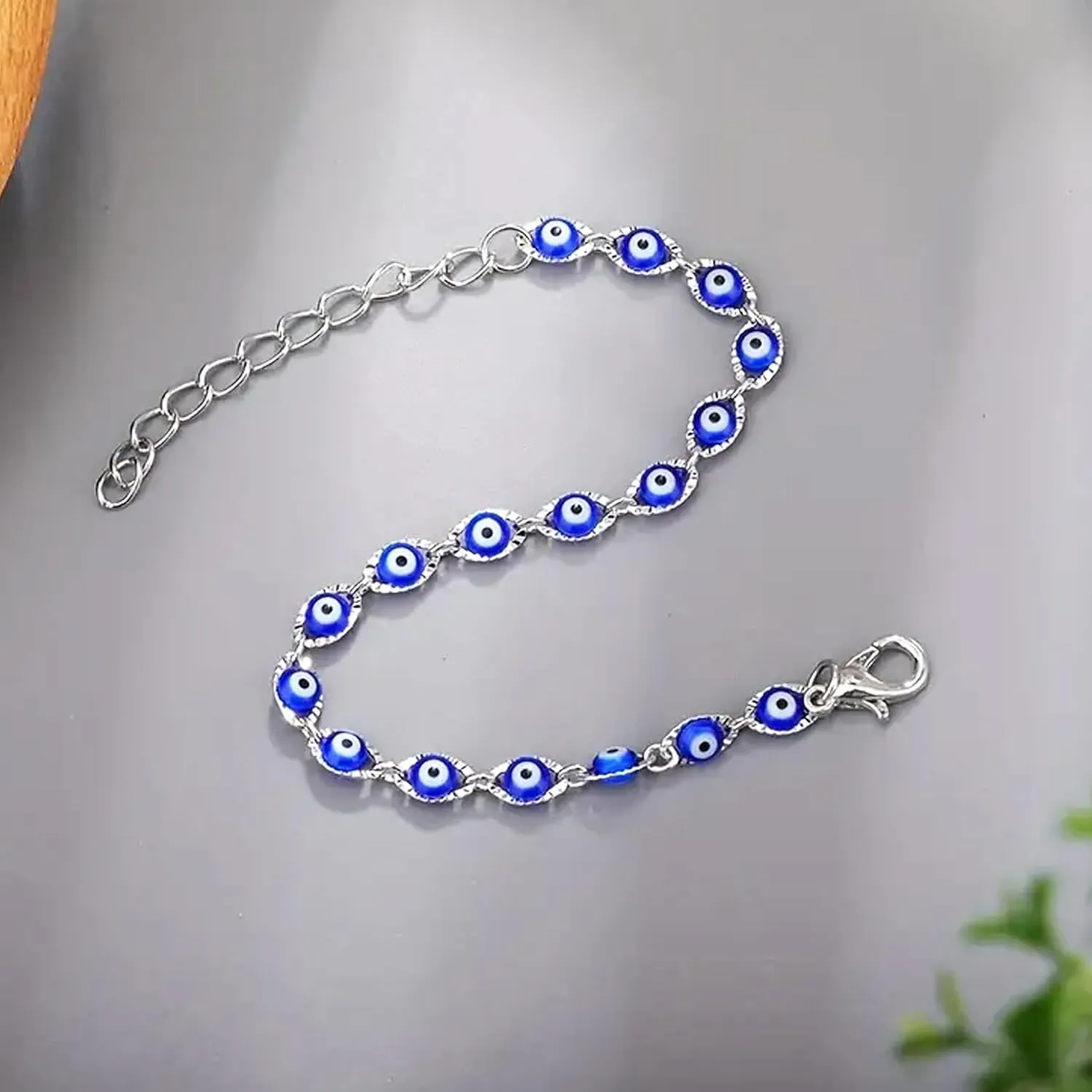 Dainty Gold Bracelets for Women Trendy Evil Eye Bracelets Hand Chain Bracelet Turkish Lucky Hand Jewelry Gifts