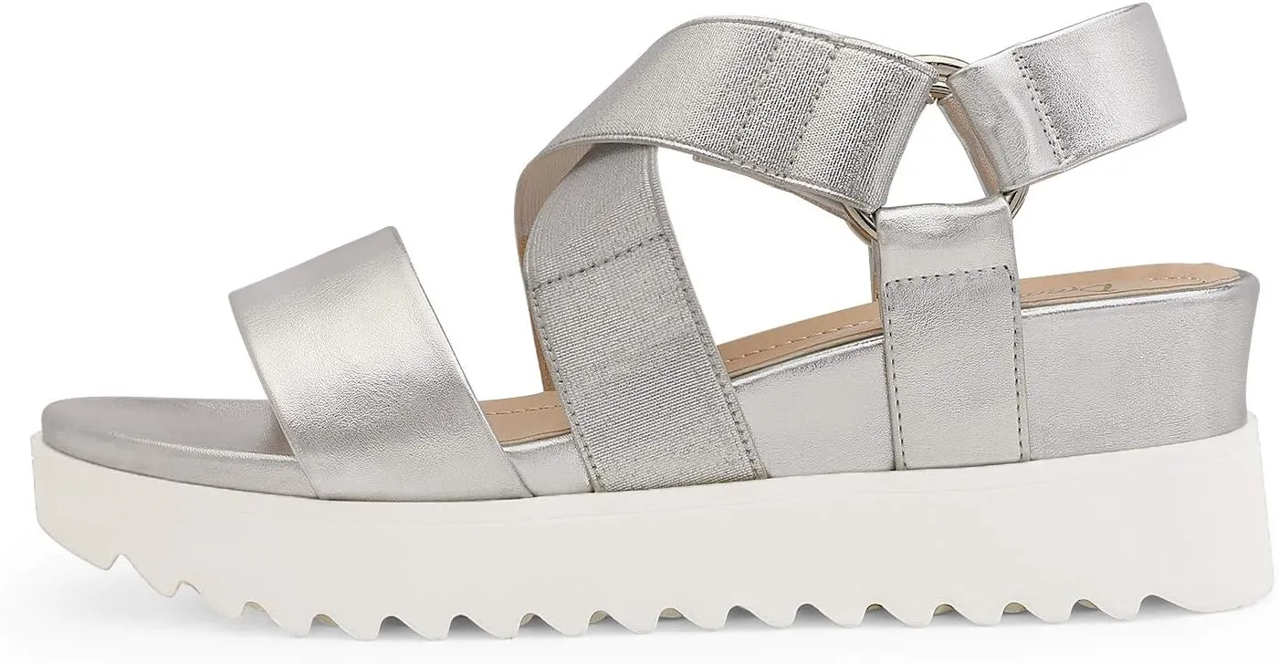 DREAM PAIRS Women??s Open Toe Ankle Strap Platform Wedge Sandals