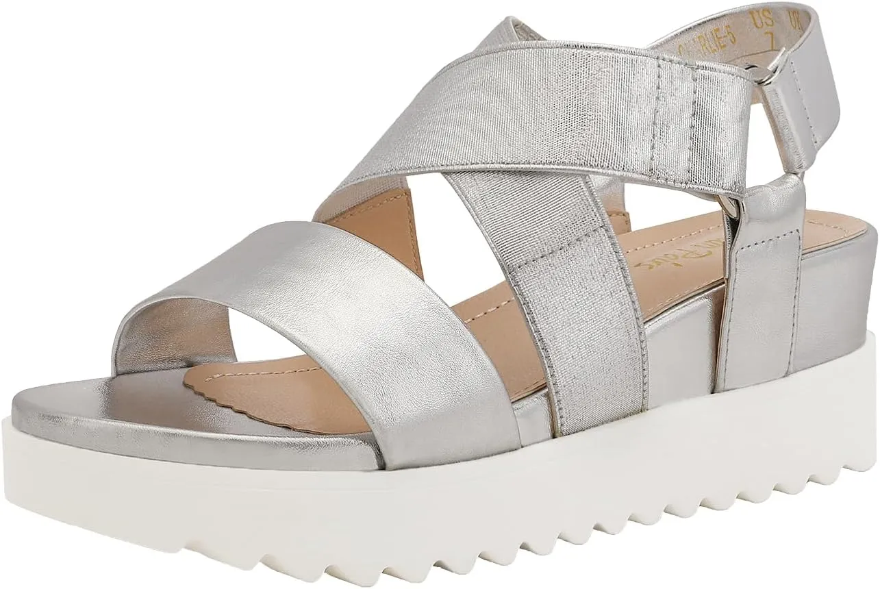 DREAM PAIRS Women??s Open Toe Ankle Strap Platform Wedge Sandals