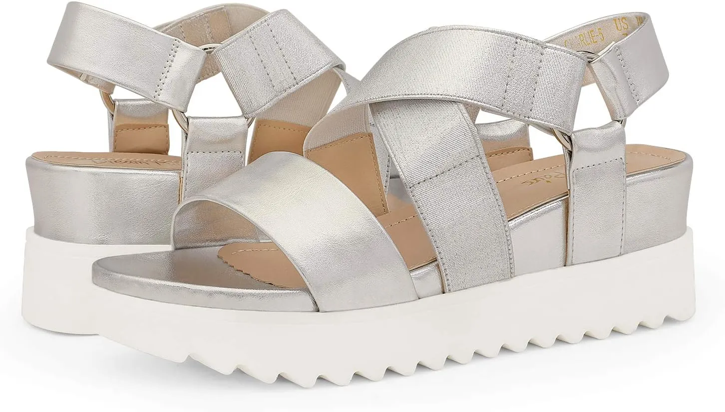 DREAM PAIRS Women??s Open Toe Ankle Strap Platform Wedge Sandals
