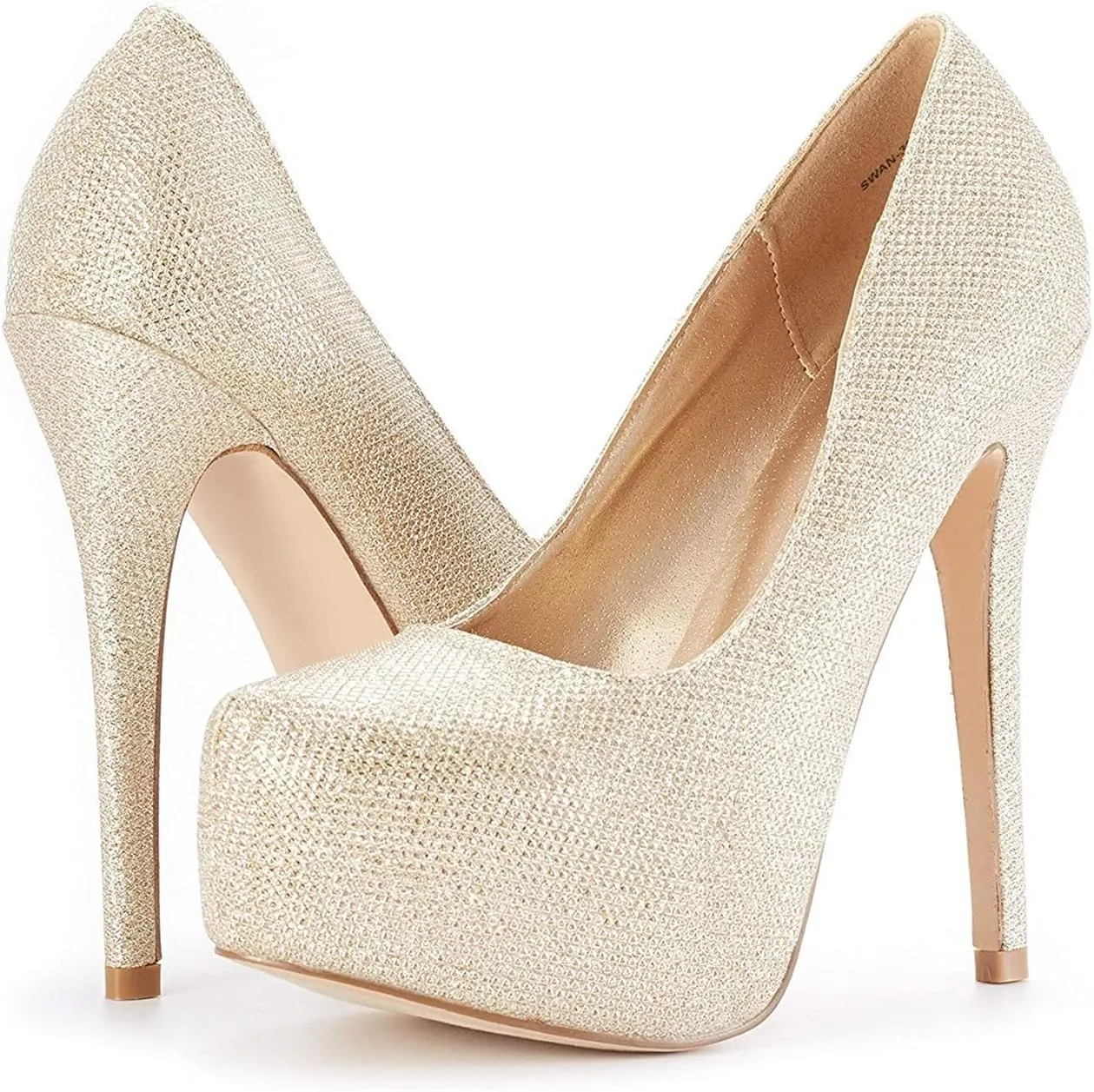 DREAM PAIRS Women's Swan-30 High Heel Platform Dress Pump Shoes