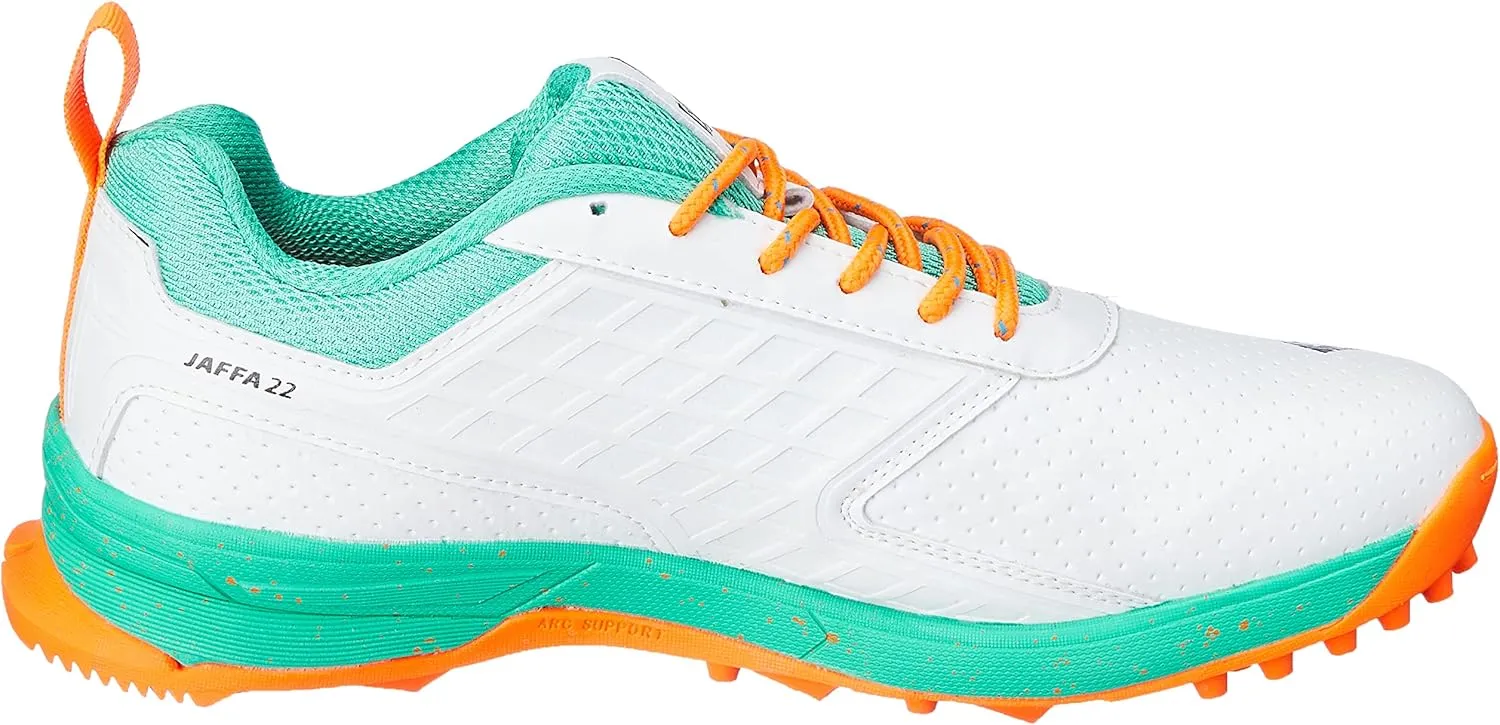 DSC Men's Beamer Cricket Shoes Size 6 UK (Fluro Yellow-White)