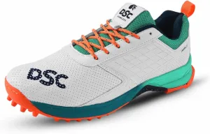 DSC Men's Beamer Cricket Shoes Size 6 UK (Fluro Yellow-White)