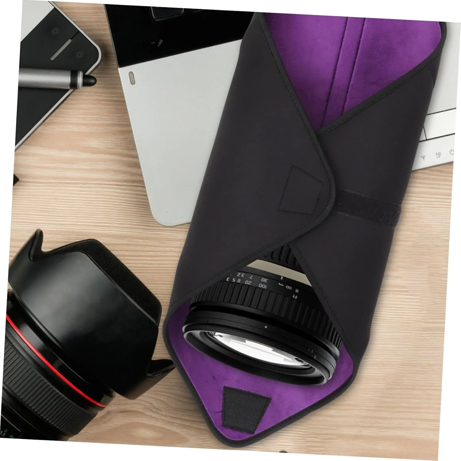 Dslr Camera Wrap Around Pouch Neoprene Lens Case Pouch Protective Camera Wrap