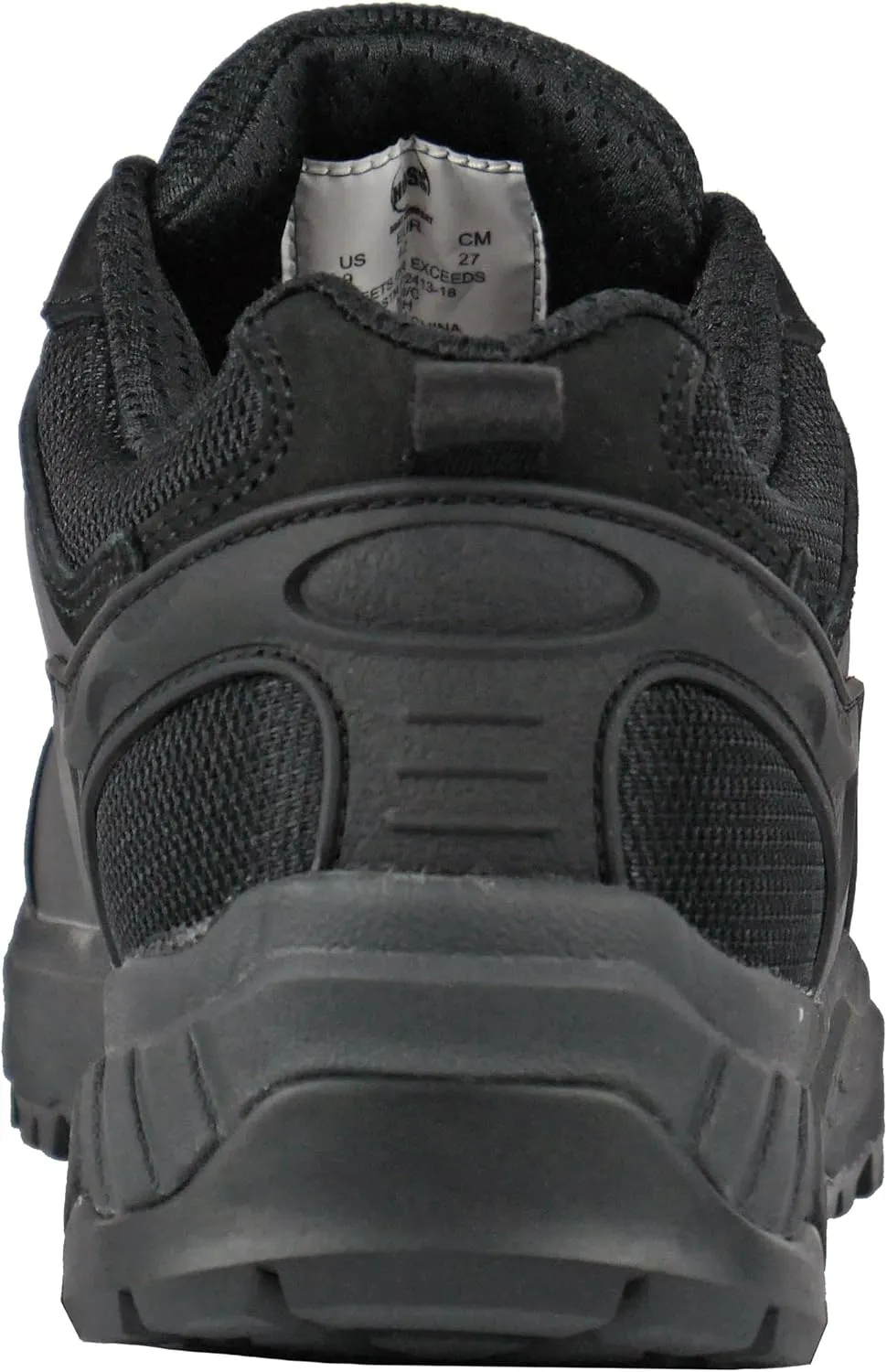 Eric Lo Black Extra Wide Safety Toe Athletic Work Shoes 50138