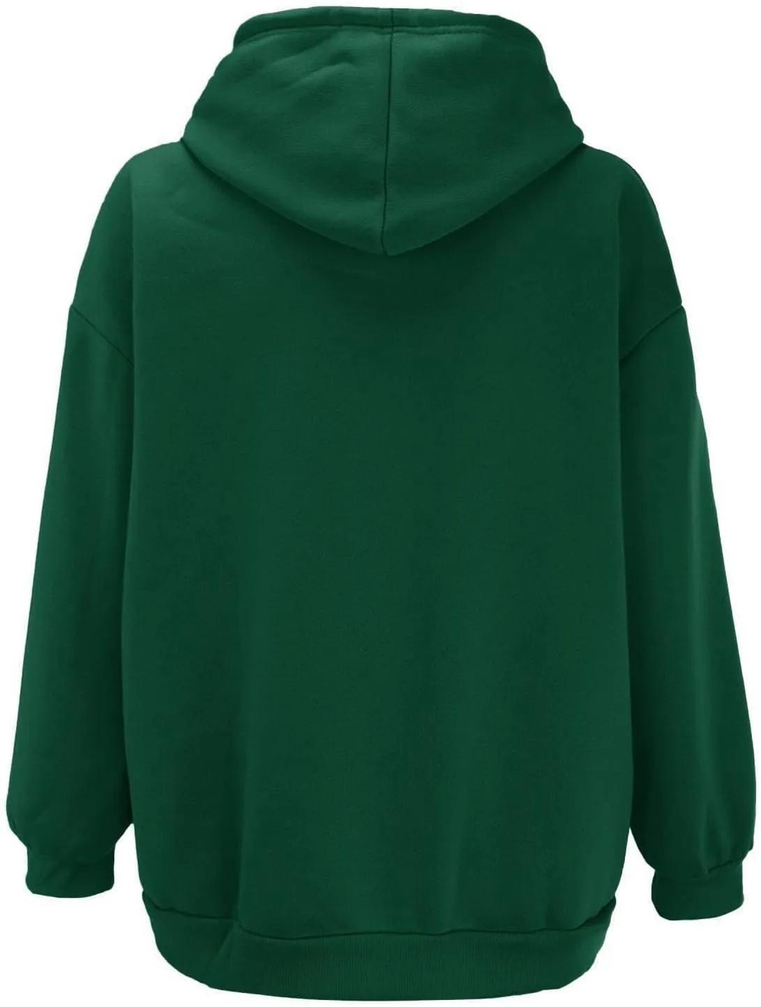 Fall Hoodies Jackets for Women Oversized Preppy Full Zip Up Drawstring Hooded Coats Fashion Solid Color Chunky Hoodie