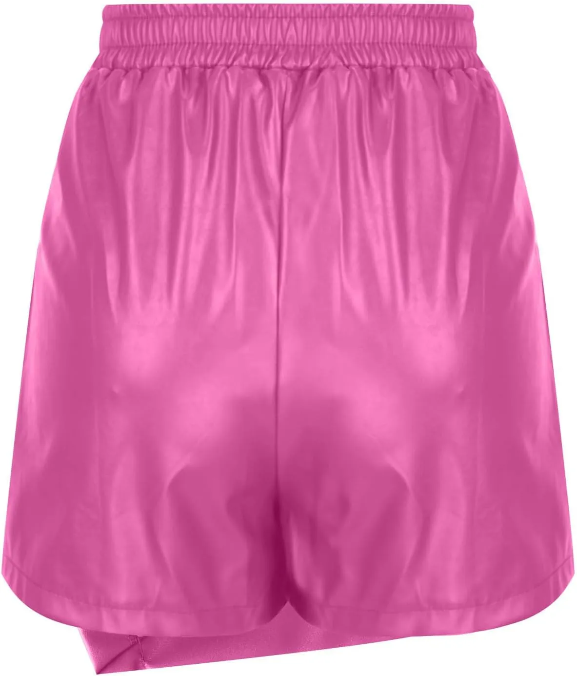 Fashion Faux Leather Mini Skirt for Women, High Waisted Wrap Bodycon Irregular Skirts Business Elegant Work Office Clothes