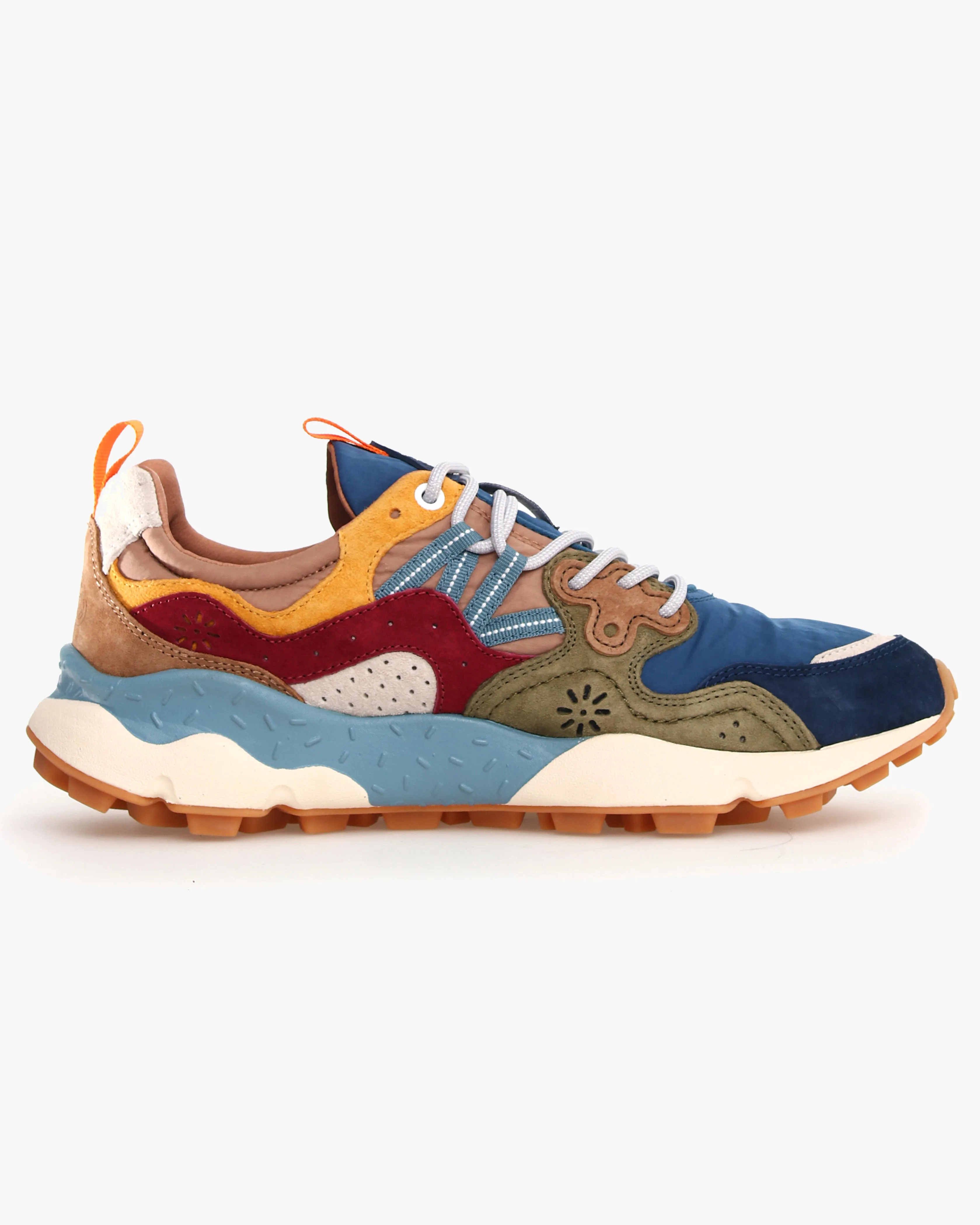 Flower Mountain Yamano 3 Suede & Nylon - Blue / Army Green