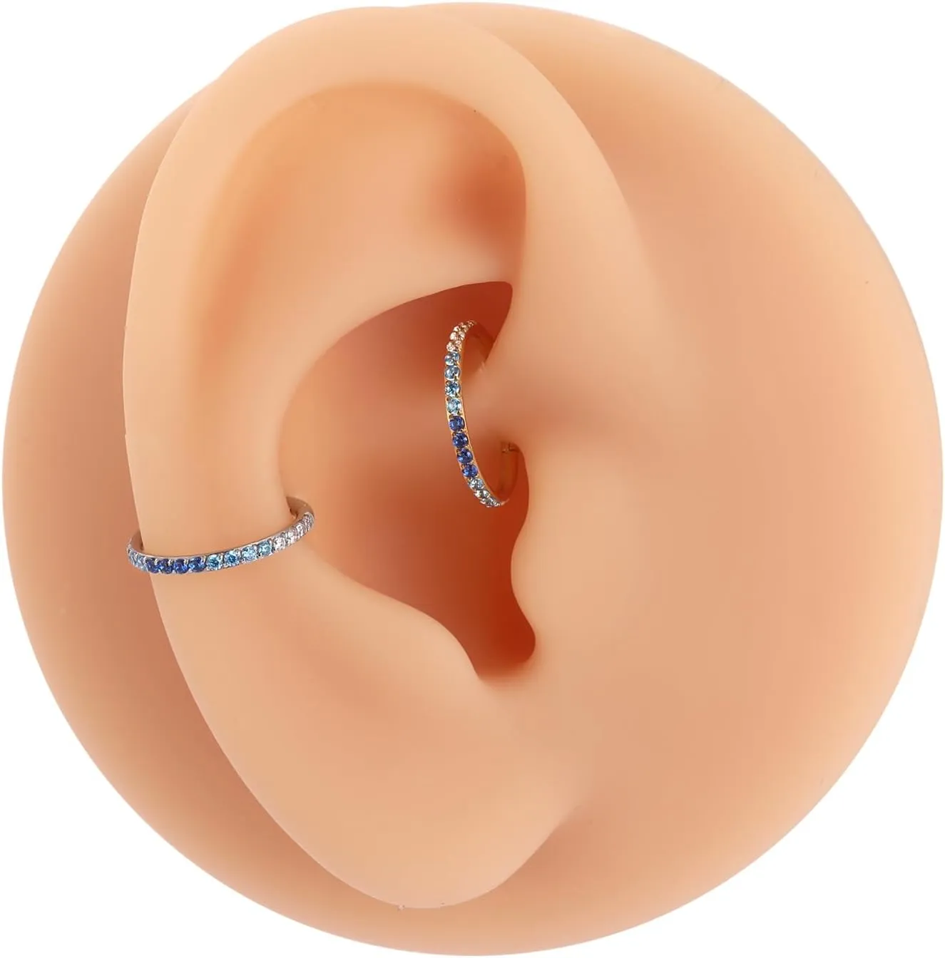 GAGABODY Conch Piercing Jewelry 20g 18g 16g 14g 12g Septum Jewelry Conch Hoop Daith Earrings Surgical Steel Clicker Hoop Piercing Rings Lip Rings with CZ Helix Rook Cartilage Piercing Jewelry