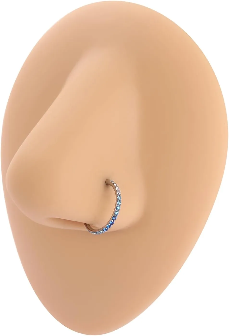 GAGABODY Conch Piercing Jewelry 20g 18g 16g 14g 12g Septum Jewelry Conch Hoop Daith Earrings Surgical Steel Clicker Hoop Piercing Rings Lip Rings with CZ Helix Rook Cartilage Piercing Jewelry