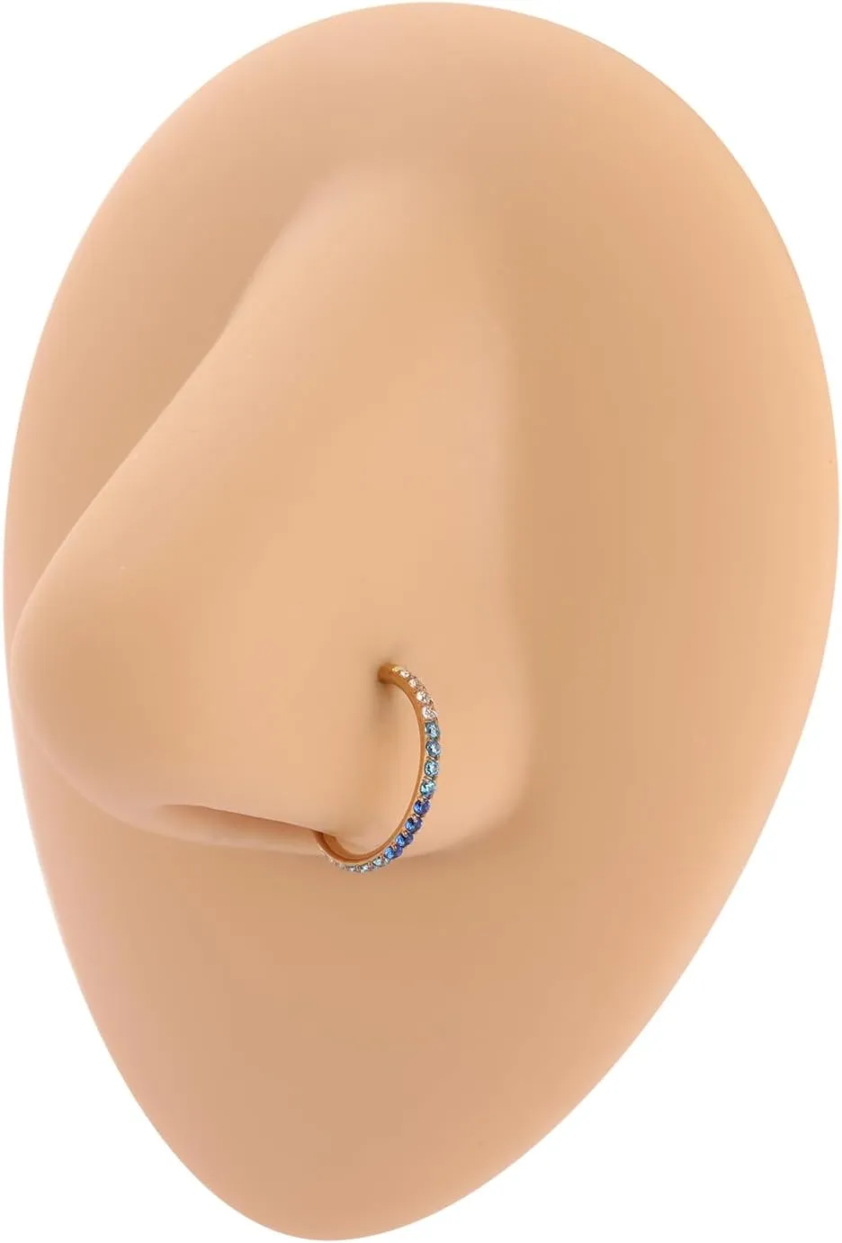 GAGABODY Conch Piercing Jewelry 20g 18g 16g 14g 12g Septum Jewelry Conch Hoop Daith Earrings Surgical Steel Clicker Hoop Piercing Rings Lip Rings with CZ Helix Rook Cartilage Piercing Jewelry