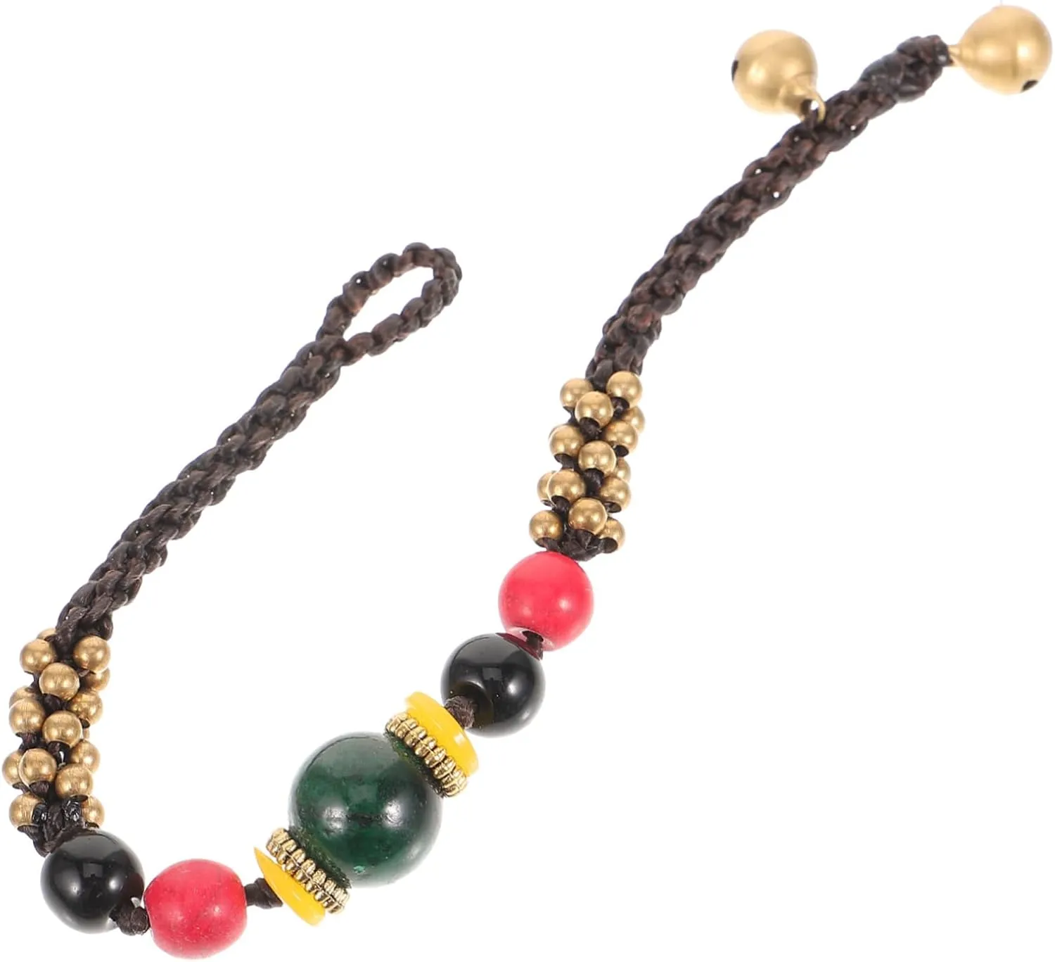 GALPADA Ethnic Braided Rope Bracelet Hand-woven Wax Bead Colorful Friendship for Women