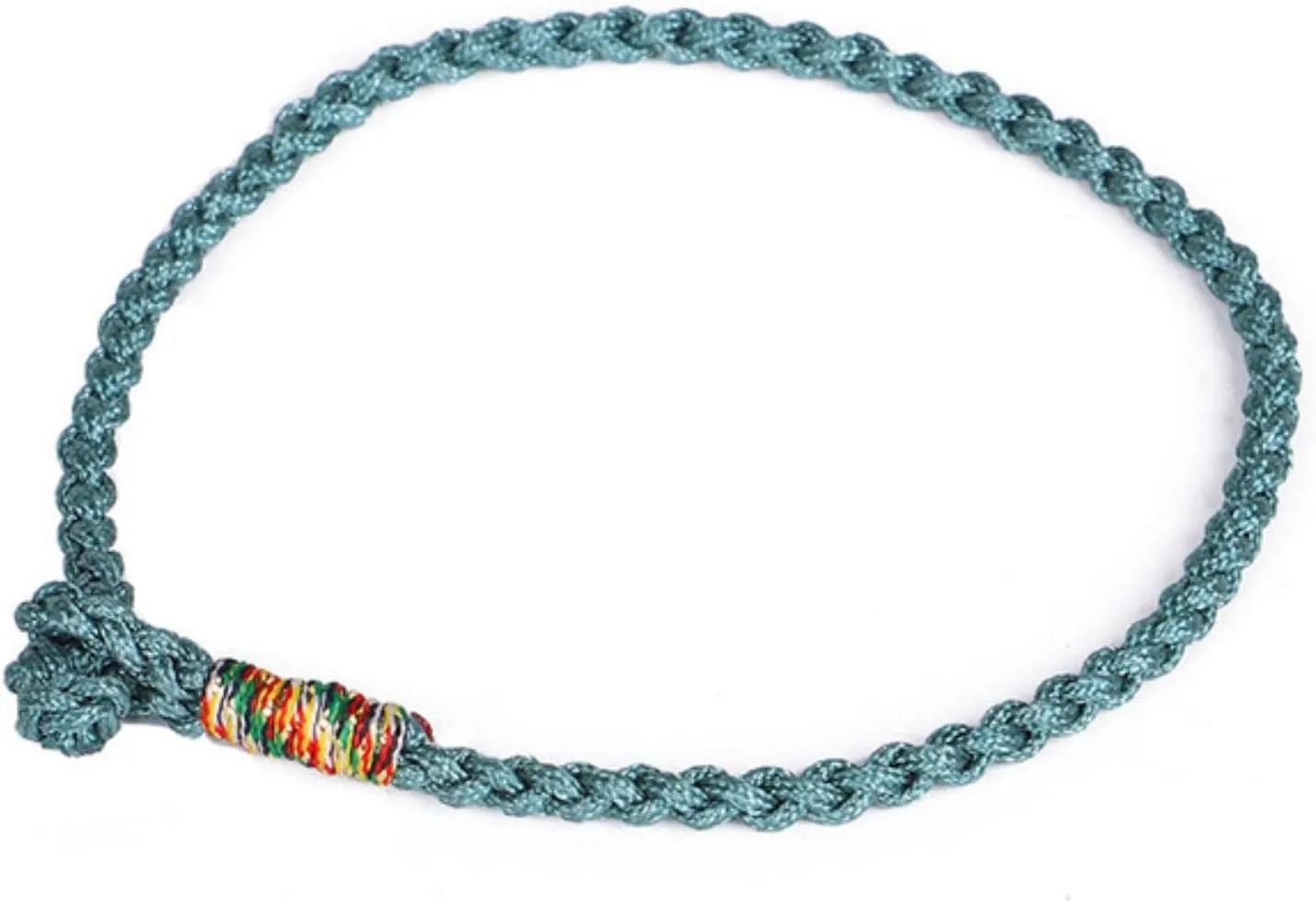 Handmade Lucky Green Bracelets & Bangles for Women Men Tibetan Buddhist Hand Braided Knots Rope Adjustable Bracelets