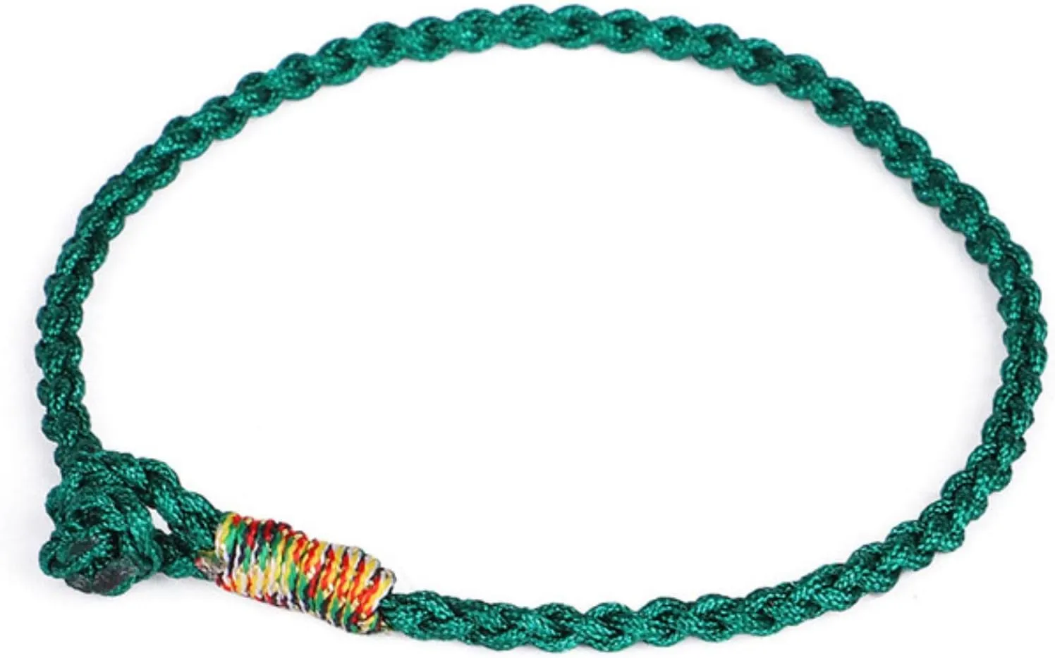 Handmade Lucky Green Bracelets & Bangles for Women Men Tibetan Buddhist Hand Braided Knots Rope Adjustable Bracelets