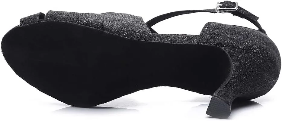 HROYL Latin Dance Shoes Women Waltz Shoes for Girls Salsa Ballroom Dance Shoes Wedding Dance Shoes for Women,Model YCL420