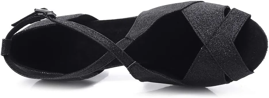 HROYL Latin Dance Shoes Women Waltz Shoes for Girls Salsa Ballroom Dance Shoes Wedding Dance Shoes for Women,Model YCL420