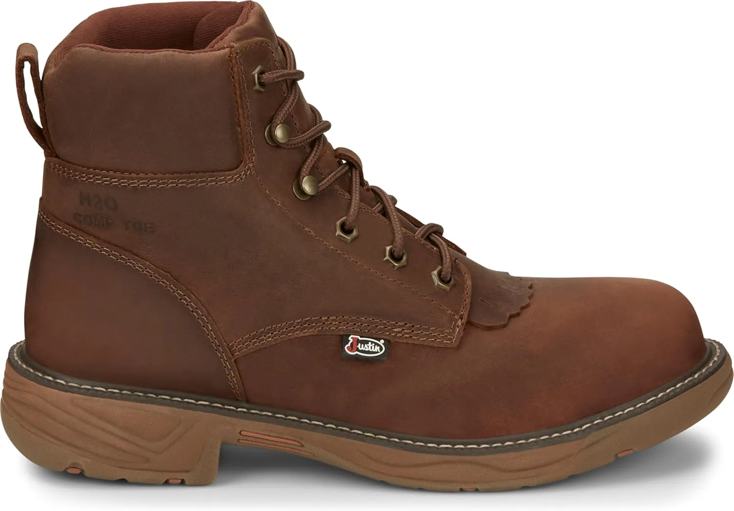 Justin Men's Rush 6" Waterproof Nano Composite Toe Work Boot