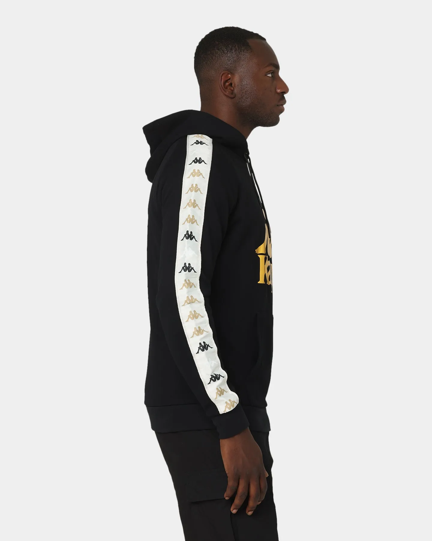 Kappa 222 Banda Hurtadof Hoodie Black/Grey Vapo