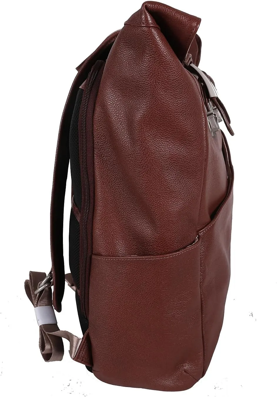 McKlein 17" Leather Dual Access Laptop Backpack- KENNEDY- Brown